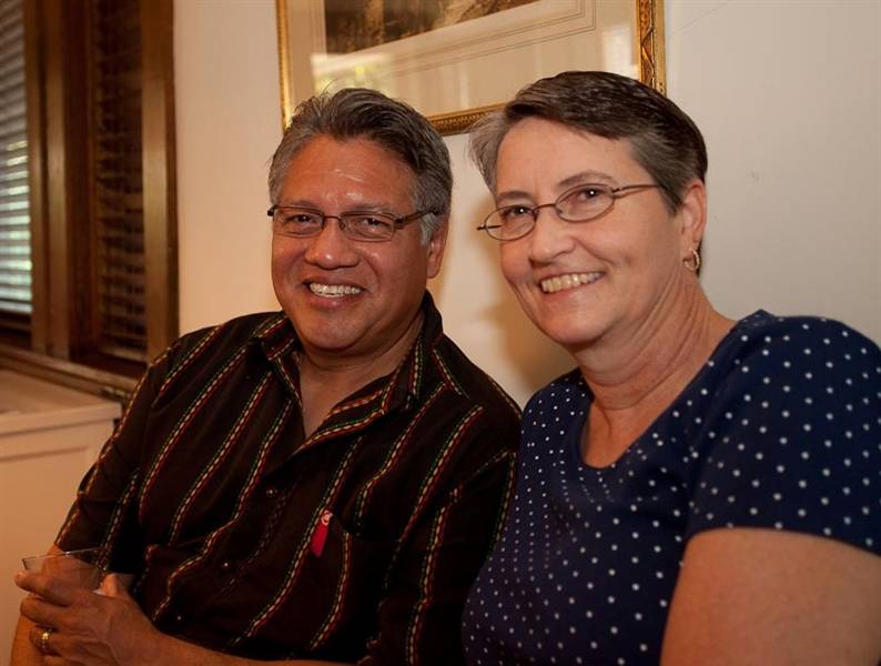 Sheree with her husband Phillip Gonzales