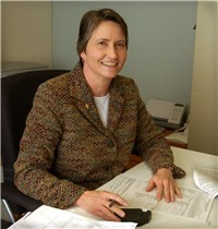 Sheree at her desk at Kirk & Cobb